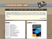 Tablet Screenshot of colecoboxart.com